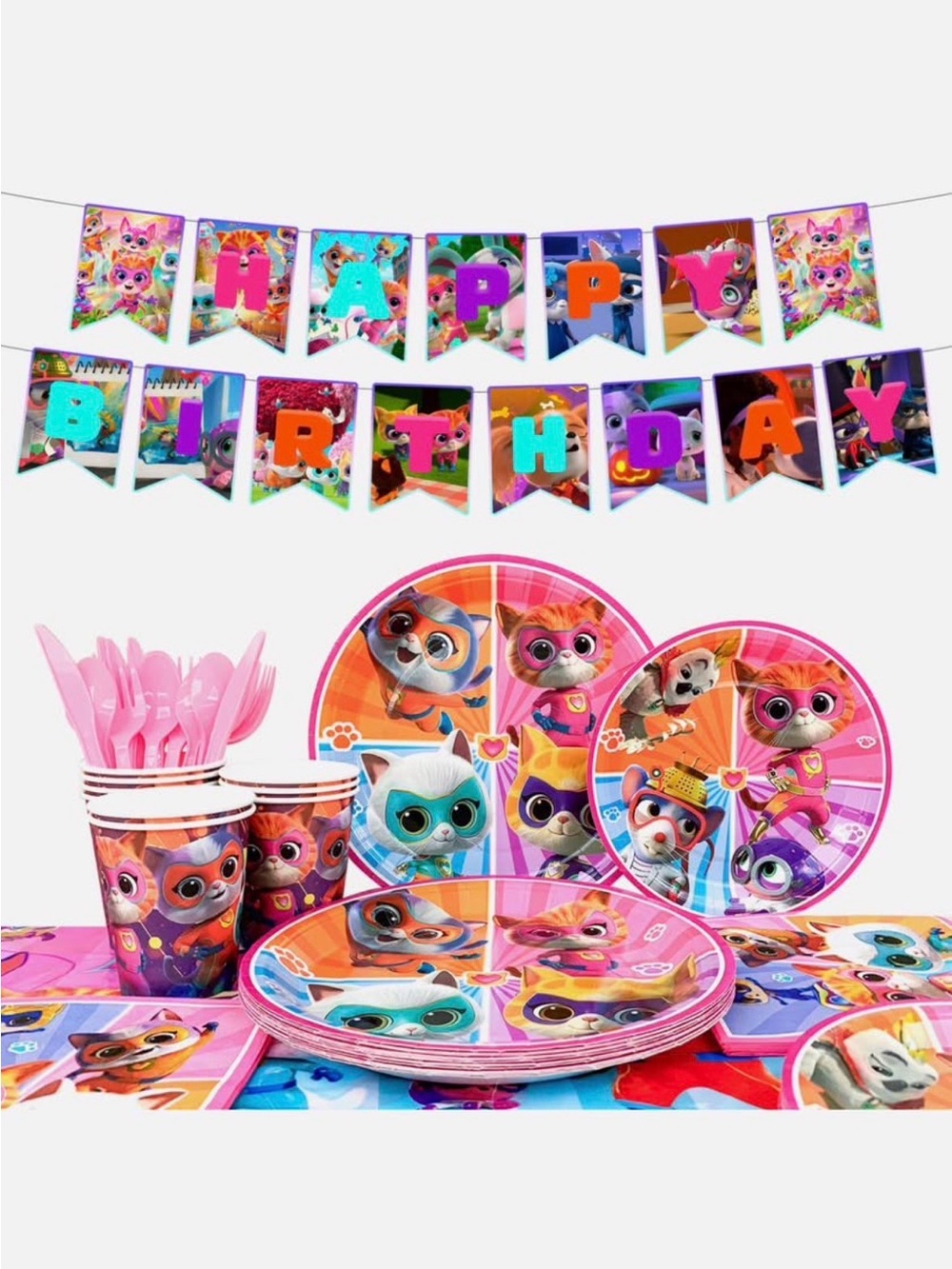 SuperKitties Party Tableware Set 1